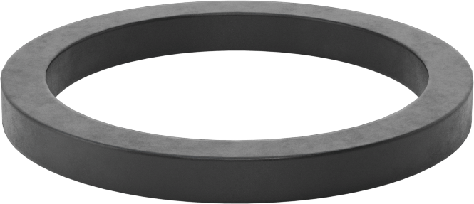 Kimyasala Dayanıklı Viton® Floroelastomer O-Ring, Kare Profilli, 1/8 Kesirli Genişlik, Dash No. 217