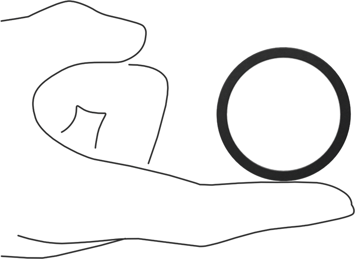 Kimyasala Dayanıklı Viton® Floroelastomer O-Ring, Kare Profilli, 1/8 Kesirli Genişlik, Dash No. 222