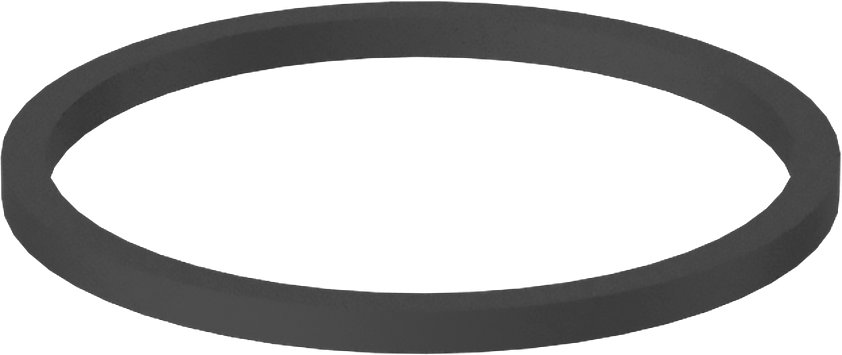 Kare Profilli Yağa Dayanıklı Buna-N O-Ring, 1 mm Genişlik, 17 mm İç Çap