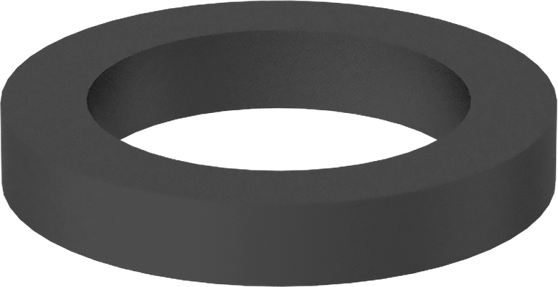 Kare Profilli Yağa Dayanıklı Buna-N O-Ring, 1 mm Genişlik, 4.5 mm İç Çap