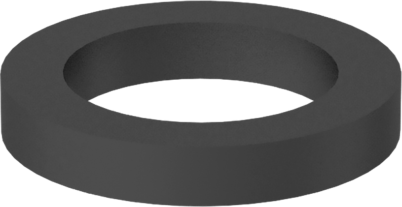 Kare Profilli Yağa Dayanıklı Buna-N O-Ring, 1.6 mm Genişlik, 7.1 mm İç Çap