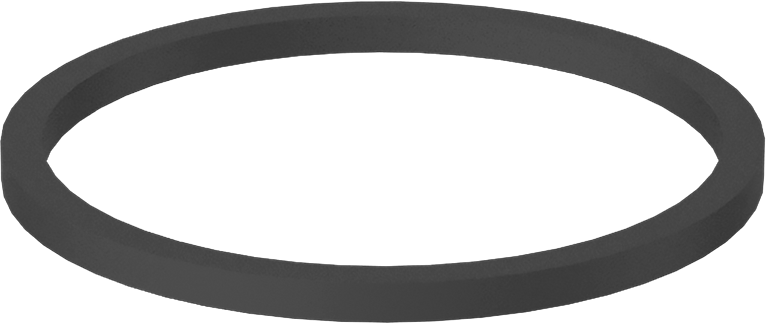 Kare Profilli Yağa Dayanıklı Buna-N O-Ring, 3 mm Genişlik, 50 mm İç Çap