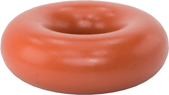 Yüksek Sıcaklık Yumuşak Silikon O-Ring, 1/16 Kesirli Genişlik, Dash Numarası 004