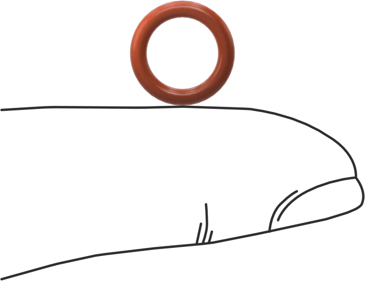 Yüksek Sıcaklık Yumuşak Silikon O-Ring, 1/16 Kesirli Genişlik, Dash Numarası 011