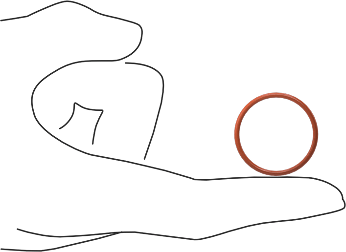 Yüksek Sıcaklık Yumuşak Silikon O-Ring, 1/16 Kesirli Genişlik, Dash Numarası 022