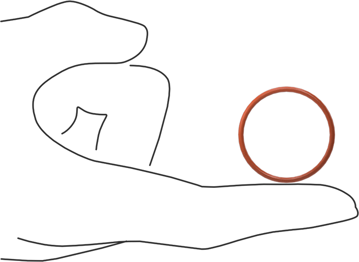 Yüksek Sıcaklık Yumuşak Silikon O-Ring, 1/16 Kesirli Genişlik, Dash Numarası 024