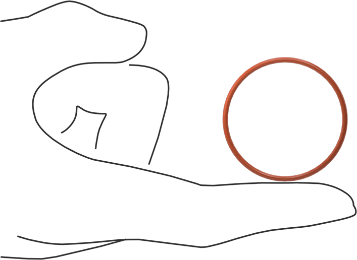 Yüksek Sıcaklık Yumuşak Silikon O-Ring, 1/16 Kesirli Genişlik, Dash Numarası 029