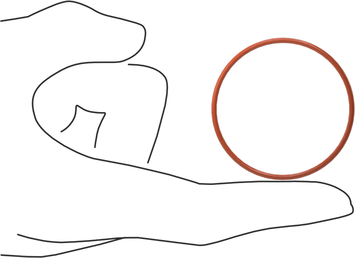 Yüksek Sıcaklık Yumuşak Silikon O-Ring, 1/16 Kesirli Genişlik, Dash Numarası 031