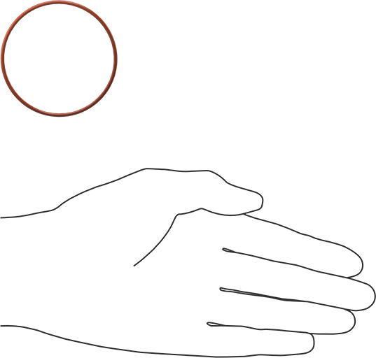 Yüksek Sıcaklık Yumuşak Silikon O-Ring, 1/16 Kesirli Genişlik, Dash Numarası 034