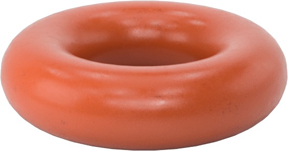 Yüksek Sıcaklık Yumuşak Silikon O-Ring, 3/32 Kesirli Genişlik, Dash Numarası 106