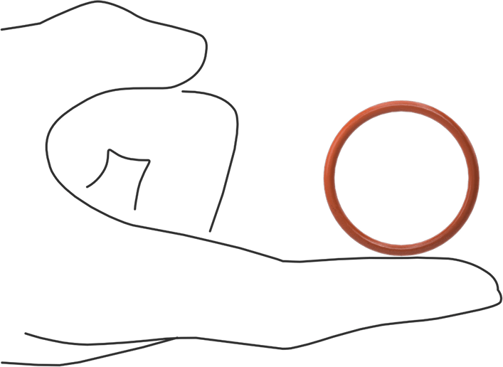 Yüksek Sıcaklık Yumuşak Silikon O-Ring, 3/32 Kesirli Genişlik, Dash Numarası 124