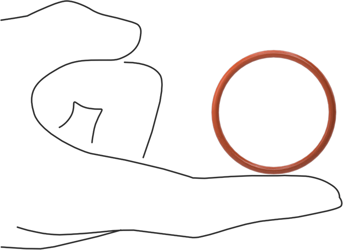 Yüksek Sıcaklık Yumuşak Silikon O-Ring, 3/32 Kesirli Genişlik, Dash Numarası 128