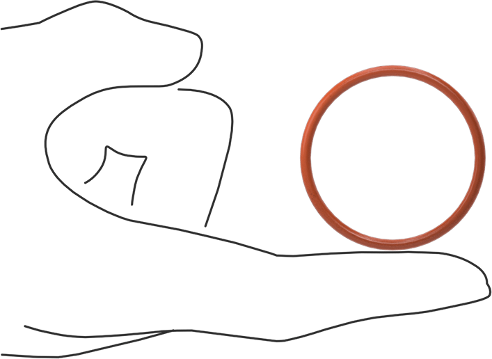 Yüksek Sıcaklık Yumuşak Silikon O-Ring, 3/32 Kesirli Genişlik, Dash Numarası 129