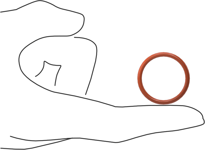 Yüksek Sıcaklık Yumuşak Silikon O-Ring, 3/32 Kesirli Genişlik, Dash Numarası 120