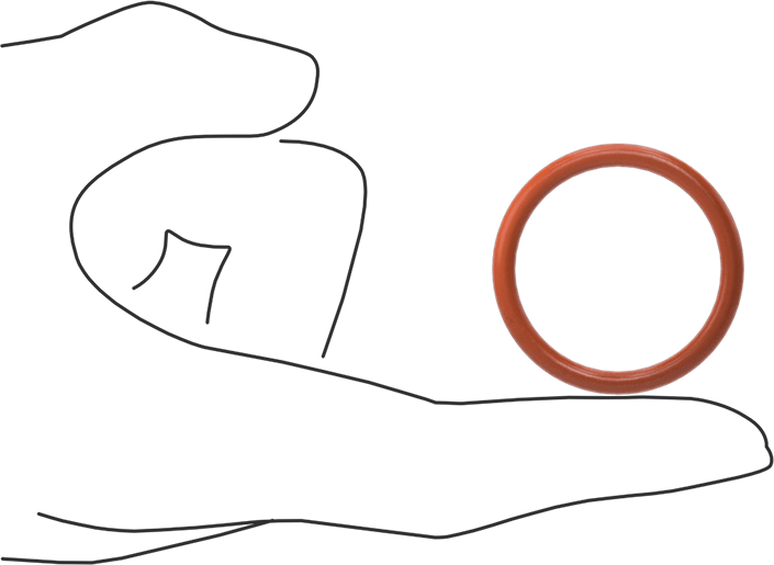 Yüksek Sıcaklık Yumuşak Silikon O-Ring, 1/8 Kesirli Genişlik, Dash Numarası 218