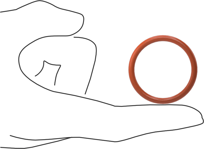 Yüksek Sıcaklık Yumuşak Silikon O-Ring, 1/8 Kesirli Genişlik, Dash Numarası 219