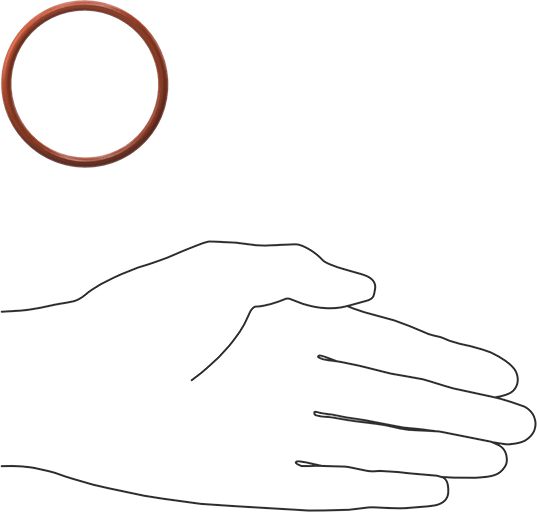 Yüksek Sıcaklık Yumuşak Silikon O-Ring, 1/8 Kesirli Genişlik, Dash Numarası 226