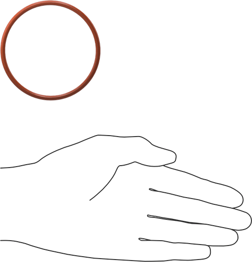 Yüksek Sıcaklık Yumuşak Silikon O-Ring, 1/8 Kesirli Genişlik, Dash Numarası 231