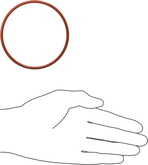 Yüksek Sıcaklık Yumuşak Silikon O-Ring, 1/8 Kesirli Genişlik, Dash Numarası 235