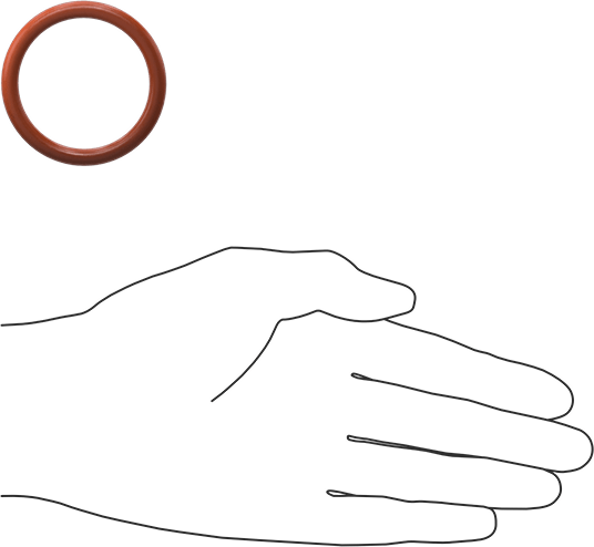 Yüksek Sıcaklık Yumuşak Silikon O-Ring, 3/16 Kesirli Genişlik, Dash Numarası 326