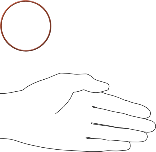 Yüksek Sıcaklık Yumuşak Silikon O-Ring, 1/16 Kesirli Genişlik, Dash Numarası 035