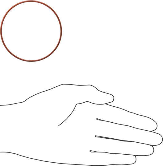 Yüksek Sıcaklık Yumuşak Silikon O-Ring, 1/16 Kesirli Genişlik, Dash Numarası 038