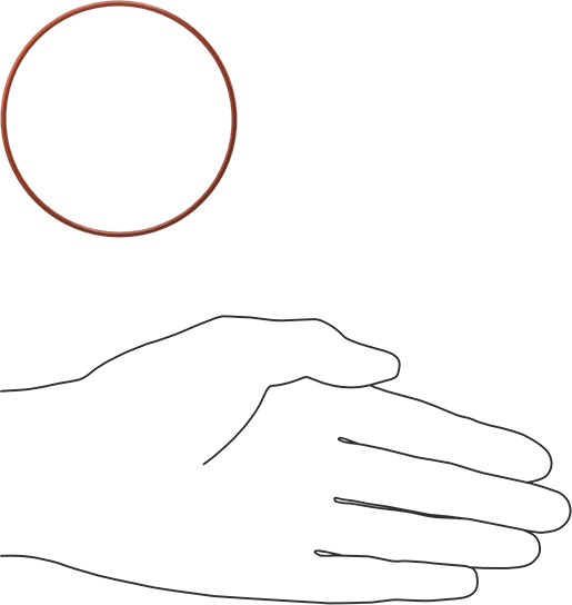 Yüksek Sıcaklık Yumuşak Silikon O-Ring, 1/16 Kesirli Genişlik, Dash Numarası 040