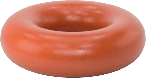 Yüksek Sıcaklık Yumuşak Silikon O-Ring, 3/32 Kesirli Genişlik, Dash Numarası 105