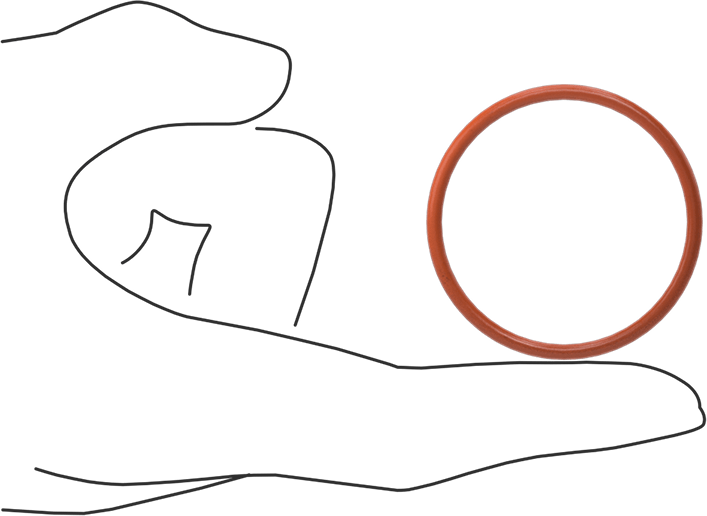 Yüksek Sıcaklık Yumuşak Silikon O-Ring, 3/32 Kesirli Genişlik, Dash Numarası 130