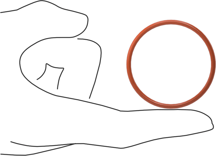 Yüksek Sıcaklık Yumuşak Silikon O-Ring, 3/32 Kesirli Genişlik, Dash Numarası 132