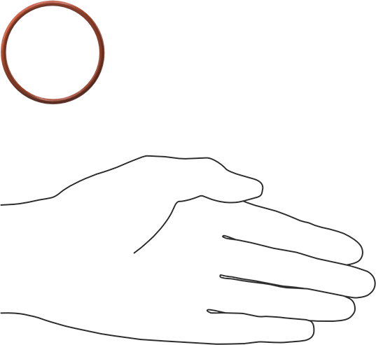 Yüksek Sıcaklık Yumuşak Silikon O-Ring, 3/32 Kesirli Genişlik, Dash Numarası 133