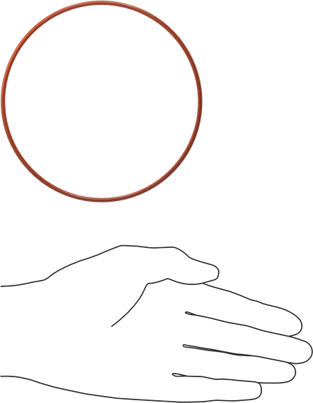 Yüksek Sıcaklık Yumuşak Silikon O-Ring, 3/32 Kesirli Genişlik, Dash Numarası 157