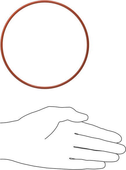 Yüksek Sıcaklık Yumuşak Silikon O-Ring, 1/8 Kesirli Genişlik, Dash Numarası 249