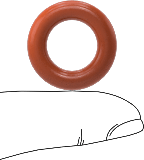 Yüksek Sıcaklık Yumuşak Silikon O-Ring, 3/16 Kesirli Genişlik, Dash Numarası 311