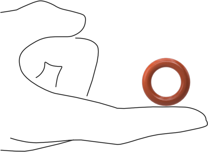 Yüksek Sıcaklık Yumuşak Silikon O-Ring, 3/16 Kesirli Genişlik, Dash Numarası 313