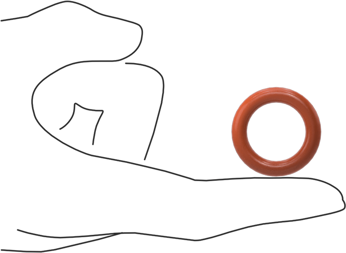 Yüksek Sıcaklık Yumuşak Silikon O-Ring, 3/16 Kesirli Genişlik, Dash Numarası 315