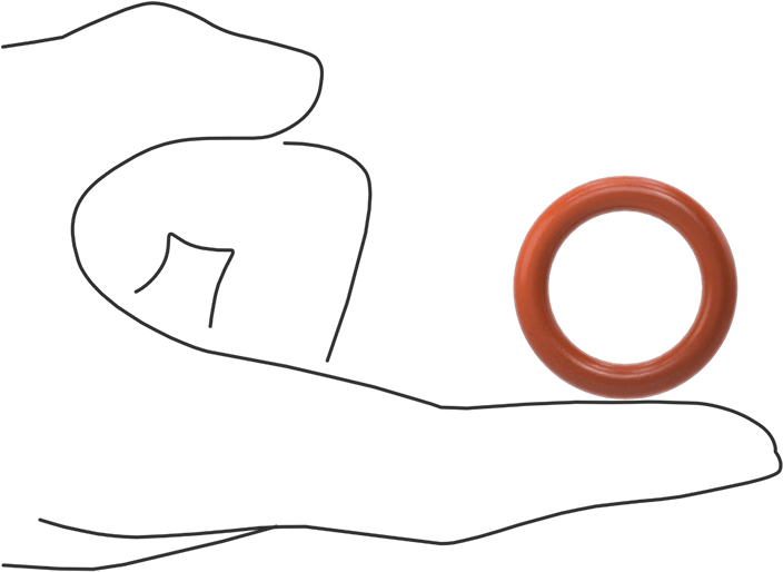 Yüksek Sıcaklık Yumuşak Silikon O-Ring, 3/16 Kesirli Genişlik, Dash Numarası 317