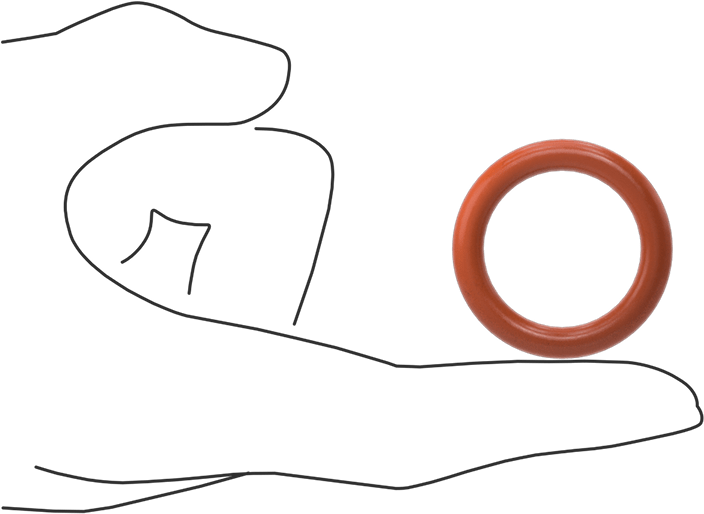 Yüksek Sıcaklık Yumuşak Silikon O-Ring, 3/16 Kesirli Genişlik, Dash Numarası 319