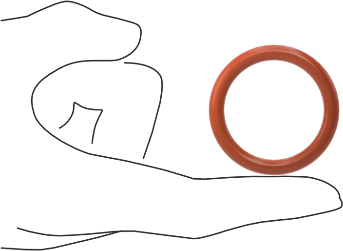 Yüksek Sıcaklık Yumuşak Silikon O-Ring, 3/16 Kesirli Genişlik, Dash Numarası 324