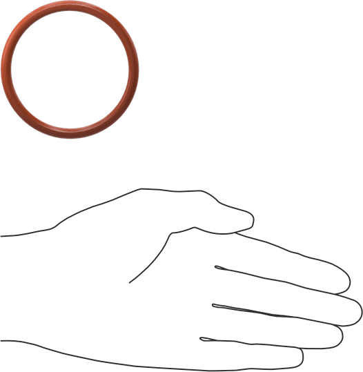 Yüksek Sıcaklık Yumuşak Silikon O-Ring, 3/16 Kesirli Genişlik, Dash Numarası 332