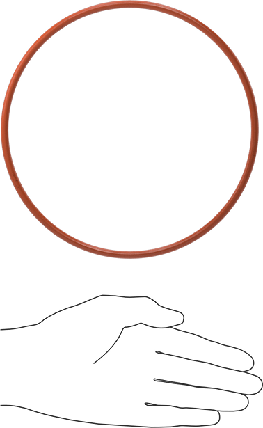 Yüksek Sıcaklık Yumuşak Silikon O-Ring, 3/16 Kesirli Genişlik, Dash Numarası 364