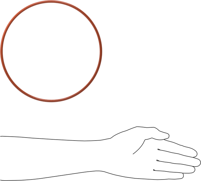 Yüksek Sıcaklık Yumuşak Silikon O-Ring, 3/16 Kesirli Genişlik, Dash Numarası 369