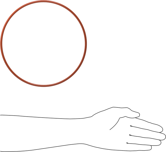 Yüksek Sıcaklık Yumuşak Silikon O-Ring, 3/16 Kesirli Genişlik, Dash Numarası 370