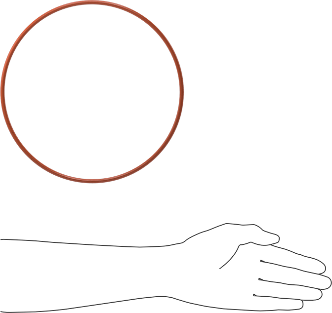 Yüksek Sıcaklık Yumuşak Silikon O-Ring, 3/16 Kesirli Genişlik, Dash Numarası 372