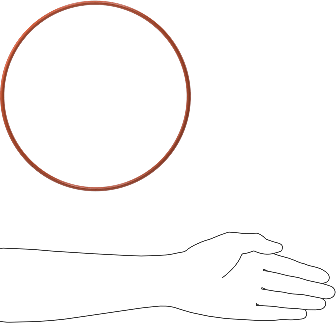 Yüksek Sıcaklık Yumuşak Silikon O-Ring, 3/16 Kesirli Genişlik, Dash Numarası 373