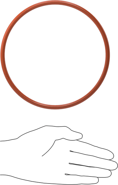 Yüksek Sıcaklık Yumuşak Silikon O-Ring, 1/4 Kesirli Genişlik, Dash Numarası 438