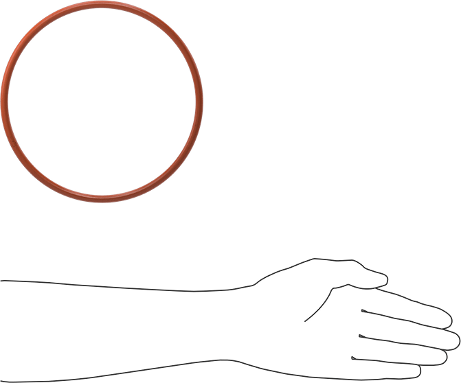 Yüksek Sıcaklık Yumuşak Silikon O-Ring, 1/4 Kesirli Genişlik, Dash Numarası 440