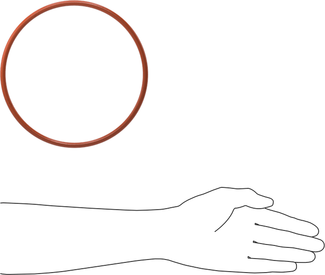 Yüksek Sıcaklık Yumuşak Silikon O-Ring, 1/4 Kesirli Genişlik, Dash Numarası 441