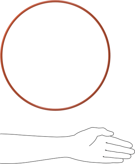 Yüksek Sıcaklık Yumuşak Silikon O-Ring, 1/4 Kesirli Genişlik, Dash Numarası 455