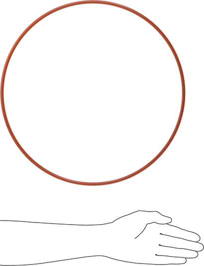 Yüksek Sıcaklık Yumuşak Silikon O-Ring, 1/4 Kesirli Genişlik, Dash Numarası 458